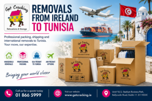 Removals from Ireland to Tunisia with Get Cracking