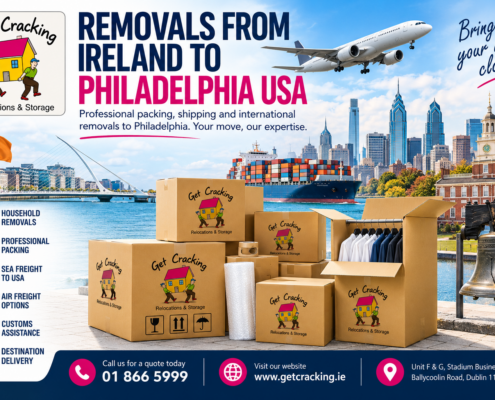 Removals from Ireland to Philadelphia with Get Cracking