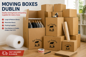 Moving boxes Dublin – Get Cracking packing supplies