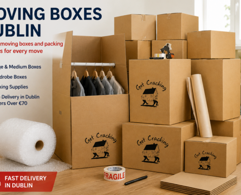 Moving boxes Dublin – Get Cracking packing supplies