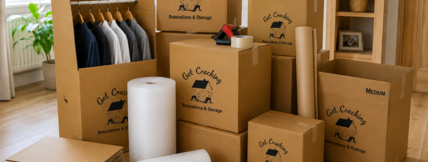 Moving supplies near me in Dublin – Get Cracking moving boxes and packing materials
