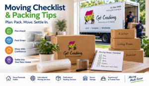 House moving checklist and packing tips by Get Cracking